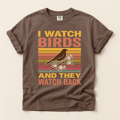 Birds Watch Back - Espresso