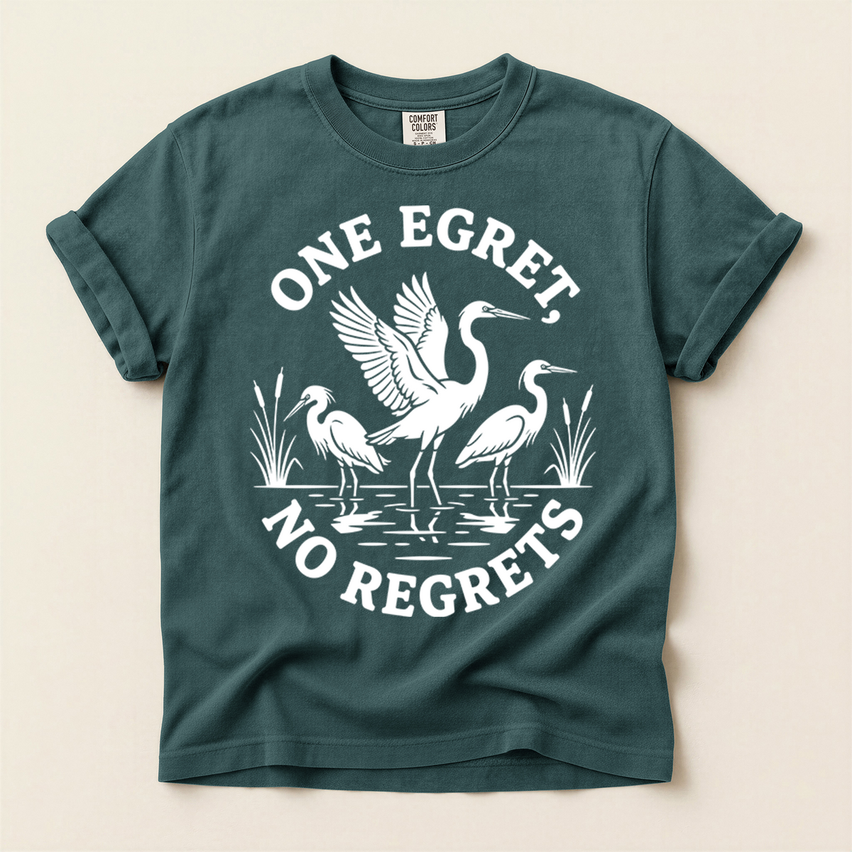 Egret No Regrets - Blue Spruce
