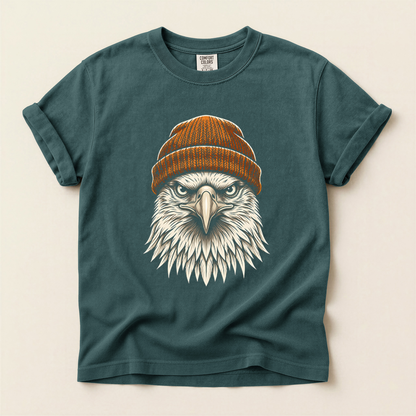 Eagle Orange Beanie - Blue Spruce