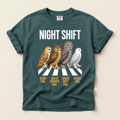 Owl Night Shift - Blue Spruce