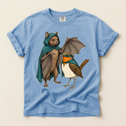 Caped Bat Robin - Washed Denim