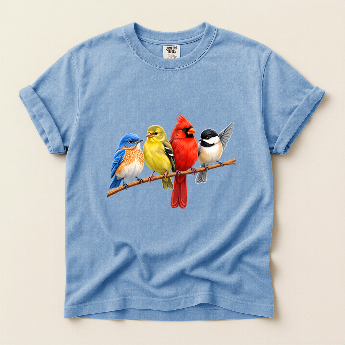 Four Branch Songbirds - Washed Denim