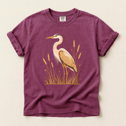 Heron In Wheat - Berry