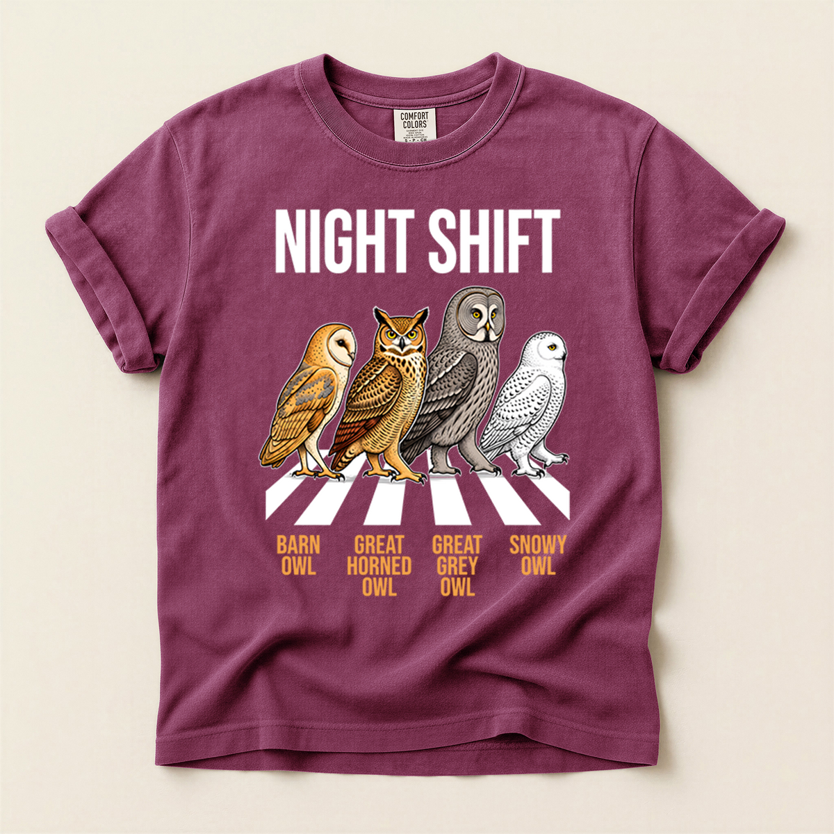 Owl Night Shift - Berry