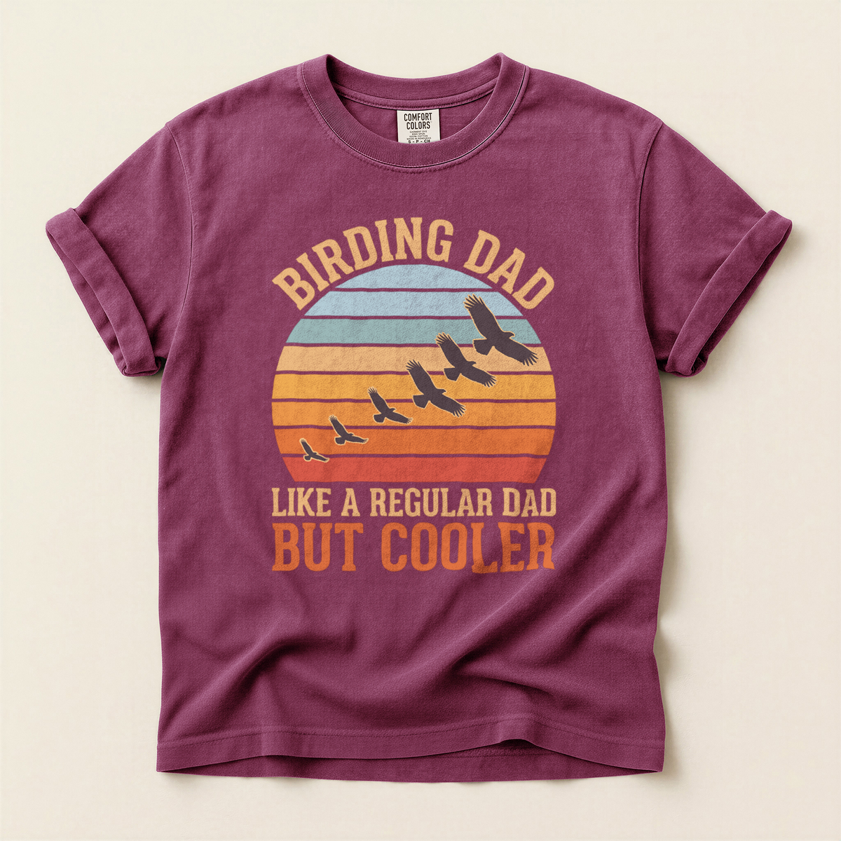 Birding Dad Cooler - Berry