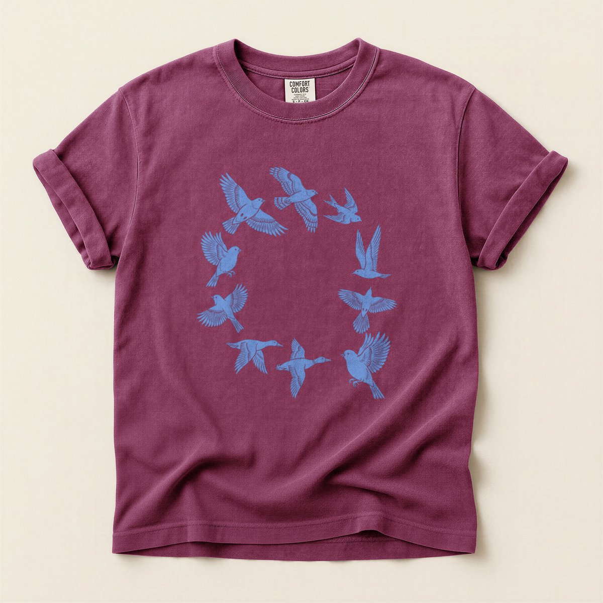 Bird Circle Flight - Berry