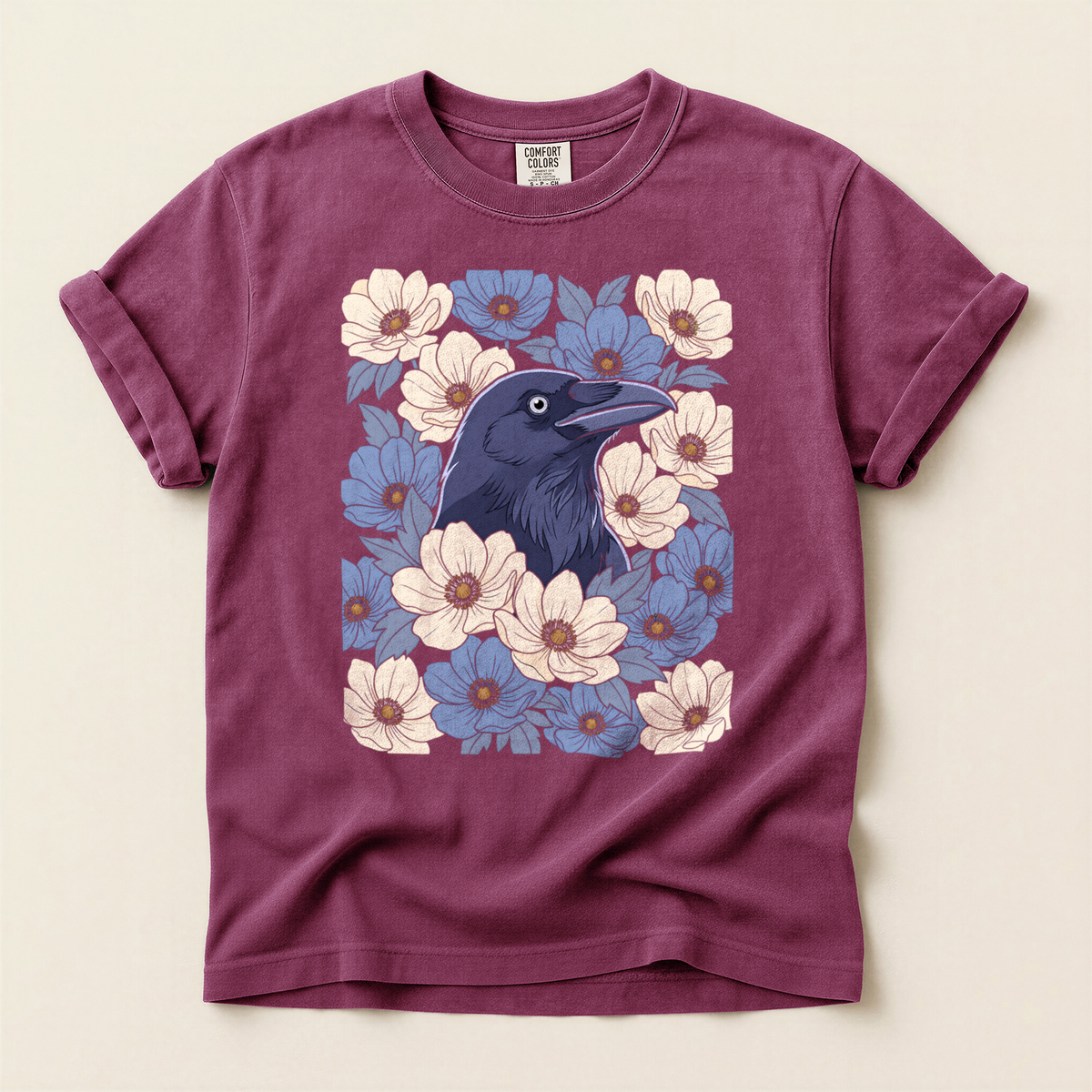 Crow Blue Blossoms - Berry