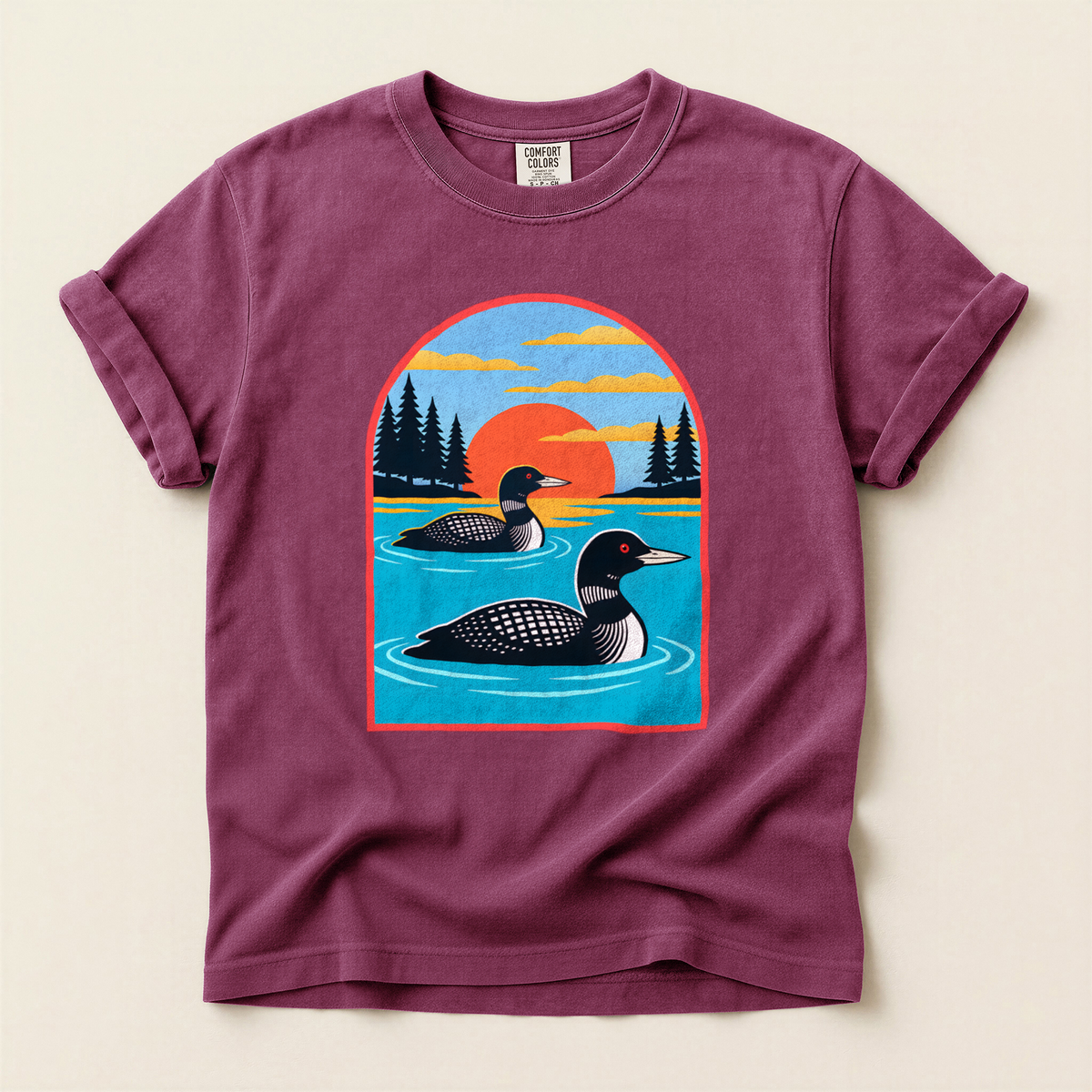 Loons Sunset Arch - Berry