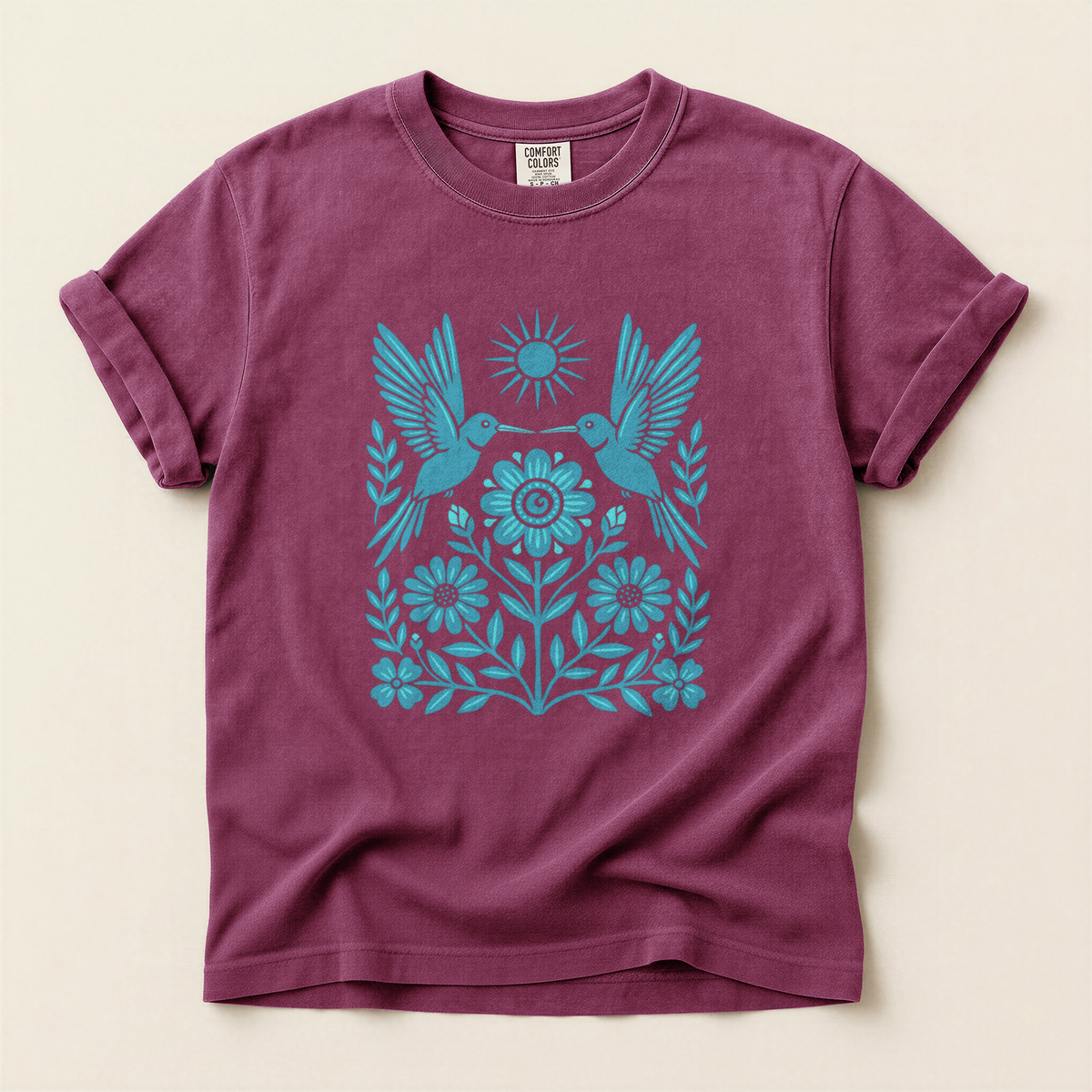 Folk Bird Bloom - Berry
