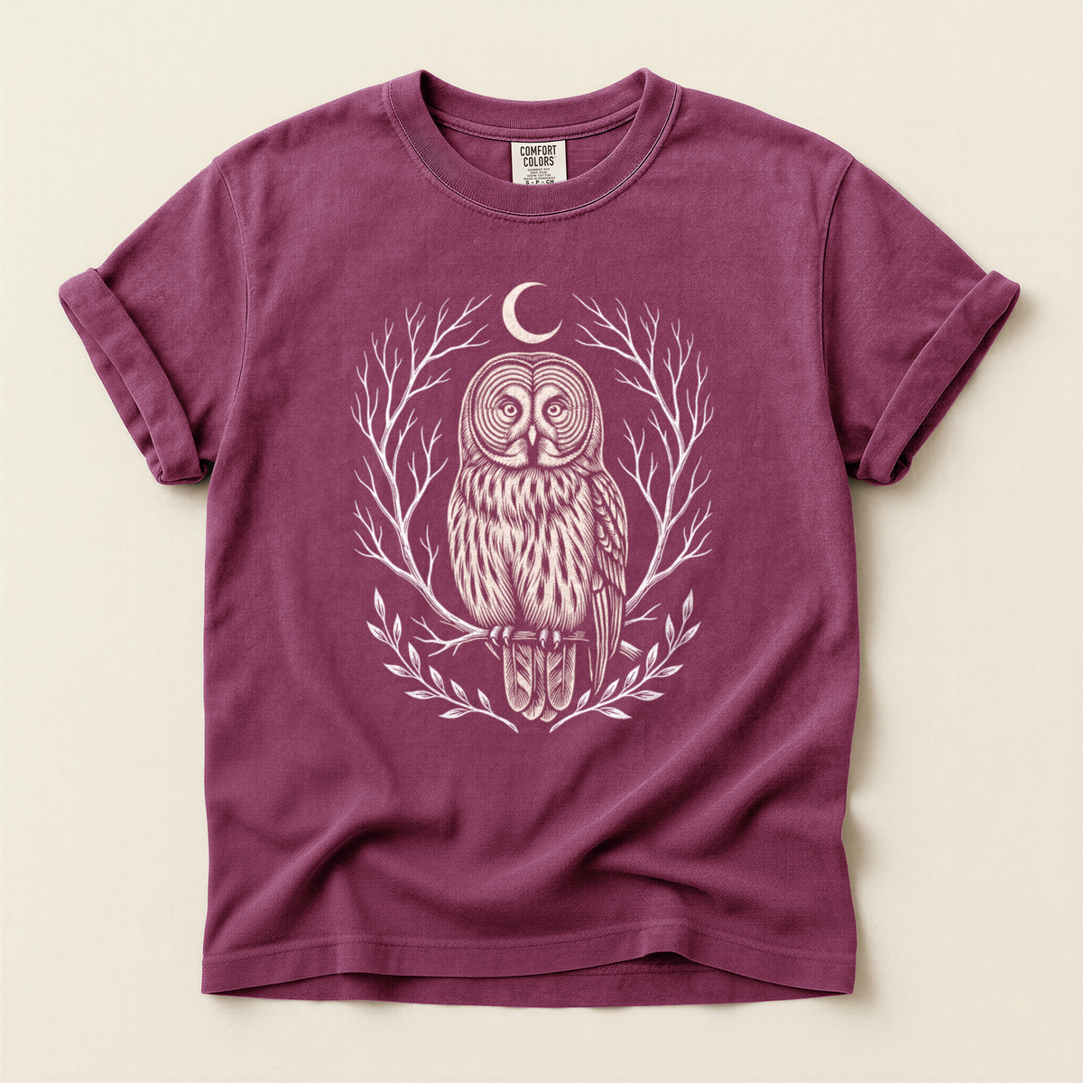 Moon Owl Wreath - Berry