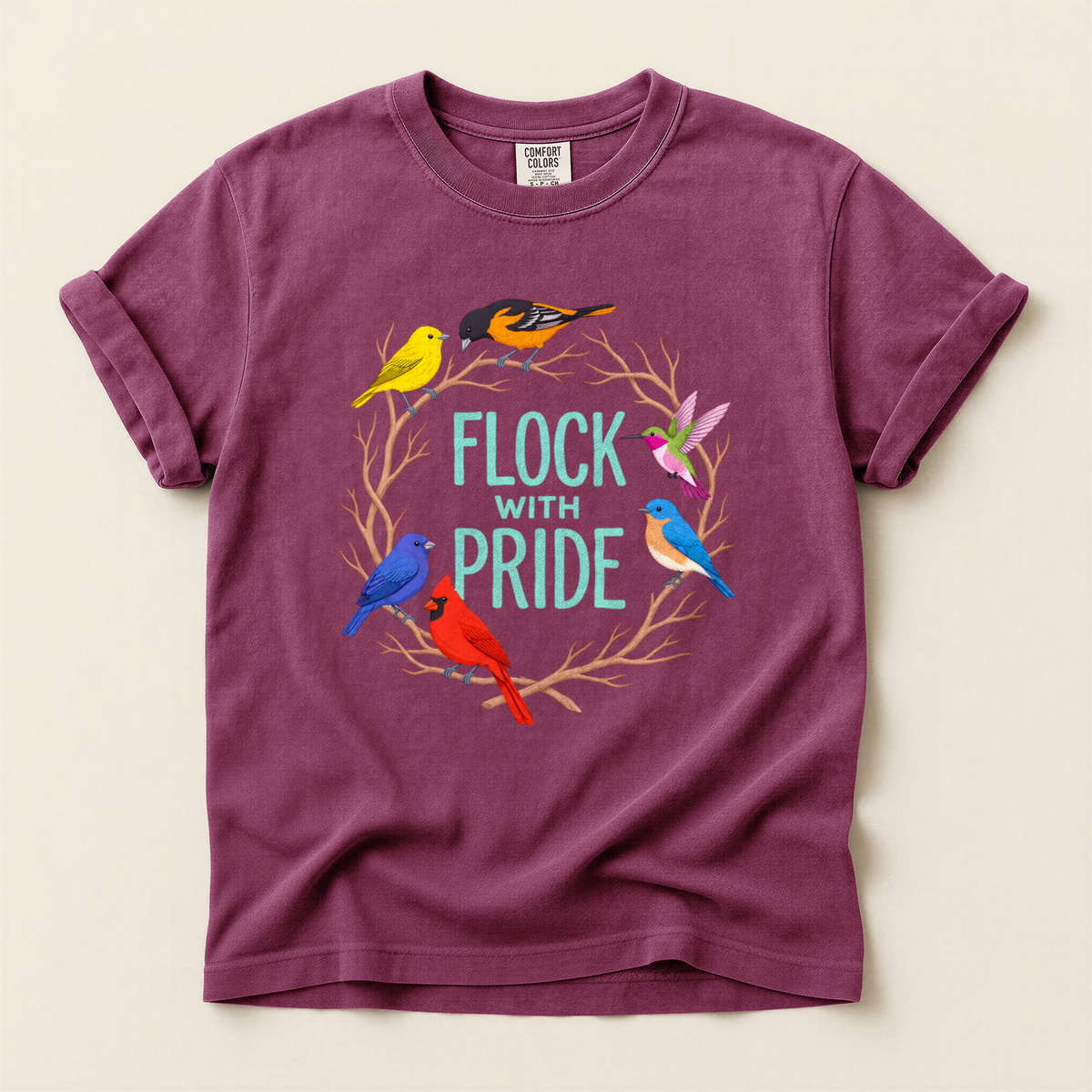 Flock With Pride - Berry