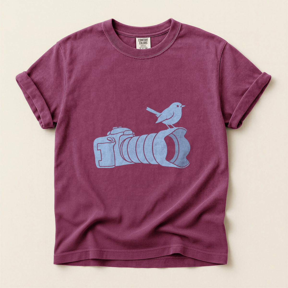 Camera Bird Silhouette - Berry