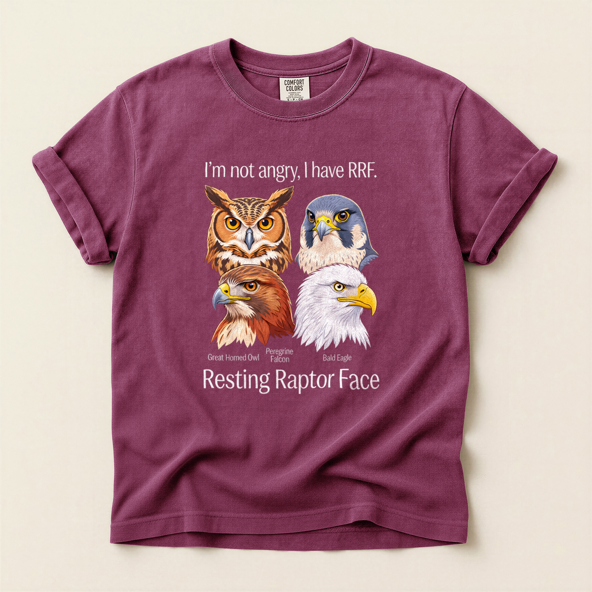 Angry Raptor Faces - Berry
