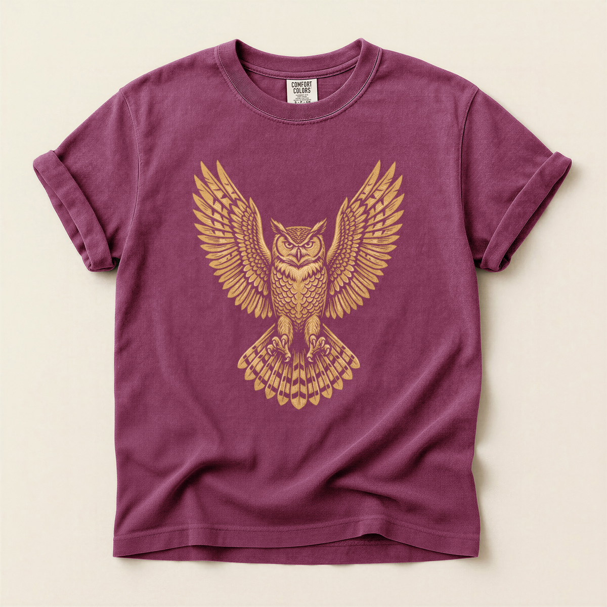 Golden Owl Wings - Berry