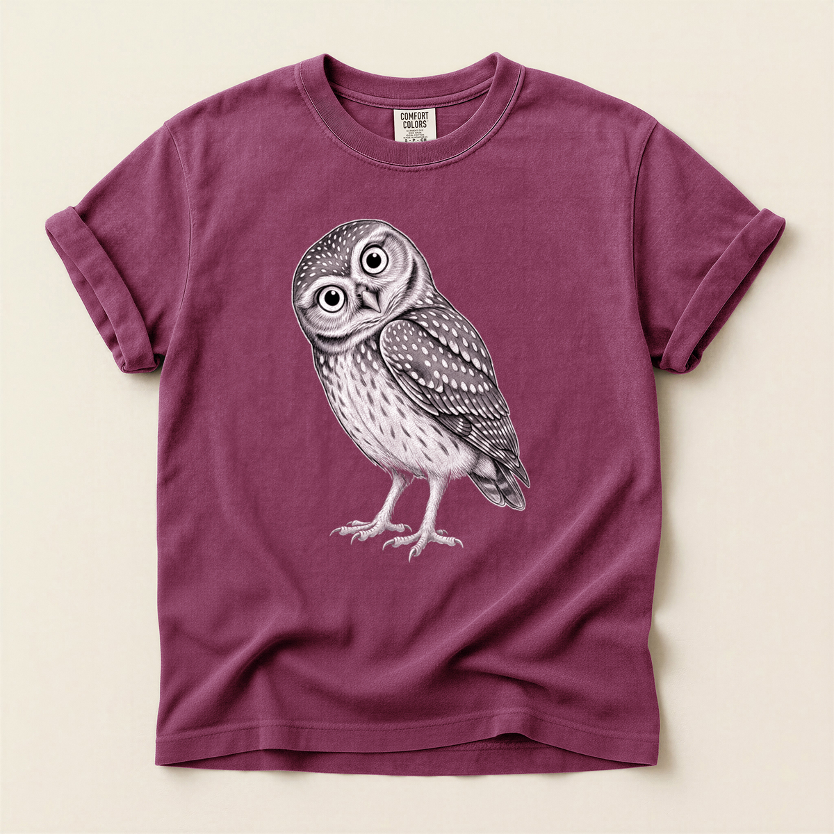 Little Owl Sketch - Berry