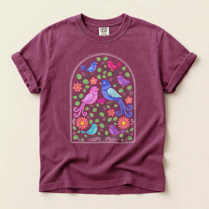 Folk Arch Birds - Berry