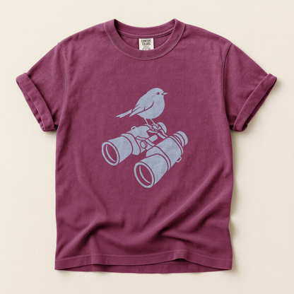 Bluebird On Binoculars - Berry