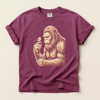 Bigfoot Holds Bird - Berry