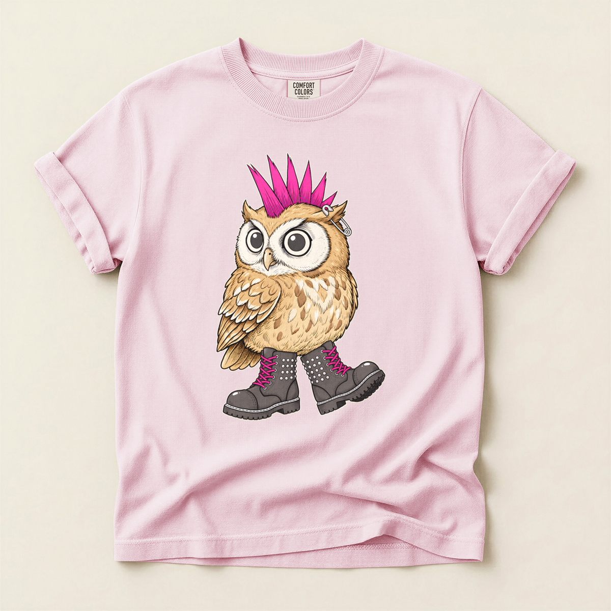 Punk Owl Boots - Blossom