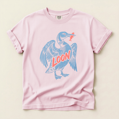 Loon Catches Fish - Blossom