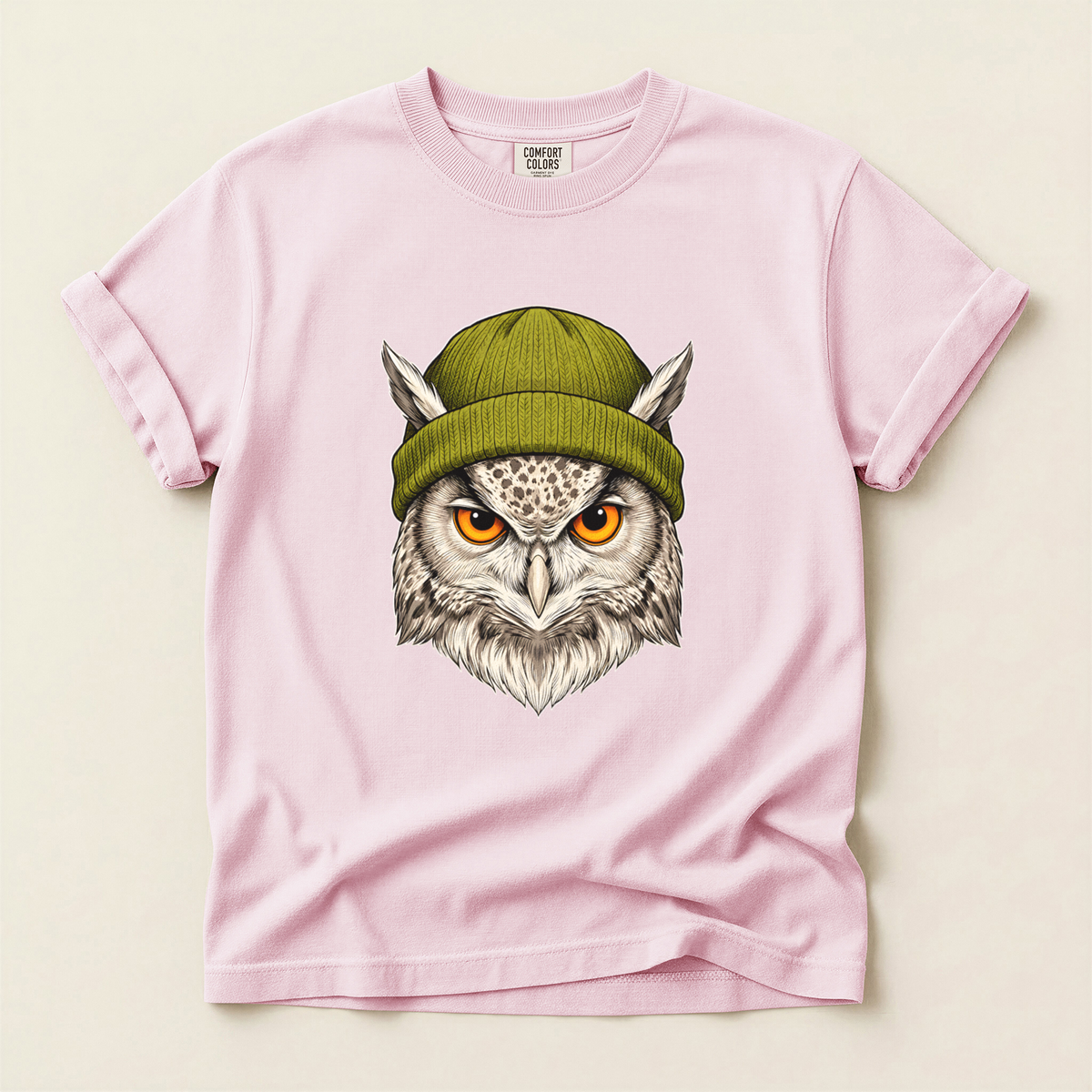 Owl Green Beanie - Blossom