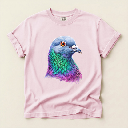 Iridescent Pigeon Head - Blossom
