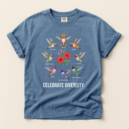 Hummingbirds Celebrate Diversity - Blue Jean