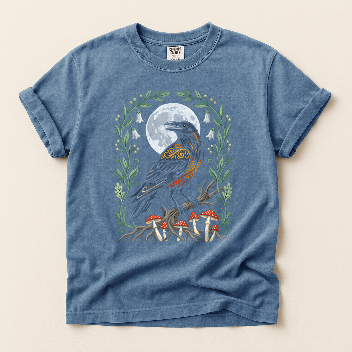 Crow Mushroom Moon - Blue Jean