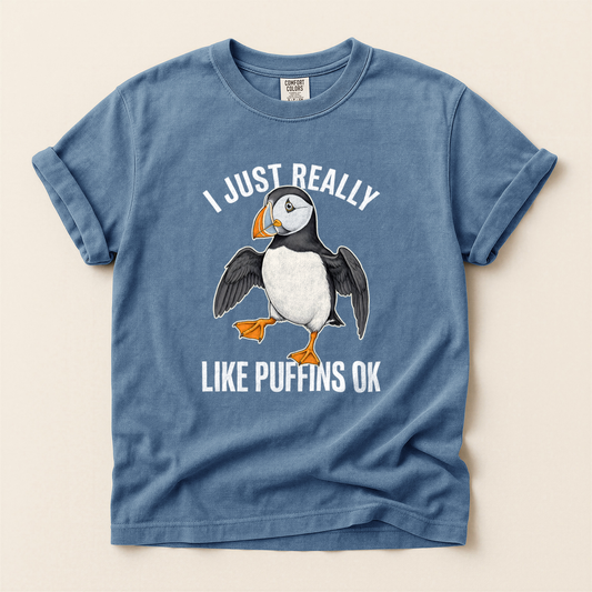 Really Like Puffins - Blue Jean