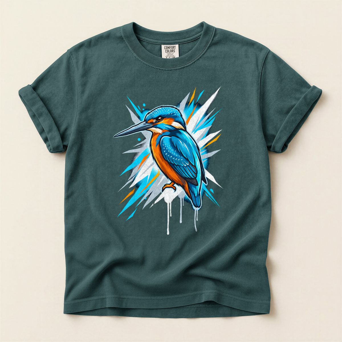 Kingfisher Street Art - Blue Spruce