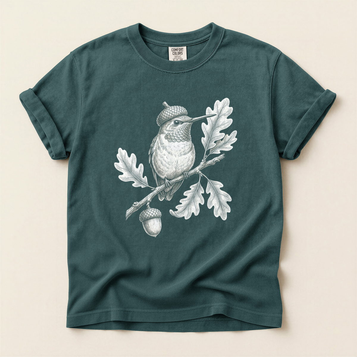 Hummingbird Oak Acorn - Blue Spruce