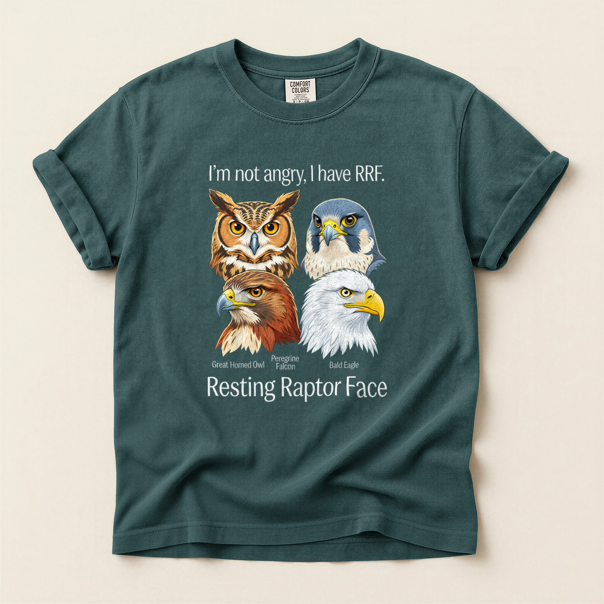 Angry Raptor Faces - Blue Spruce