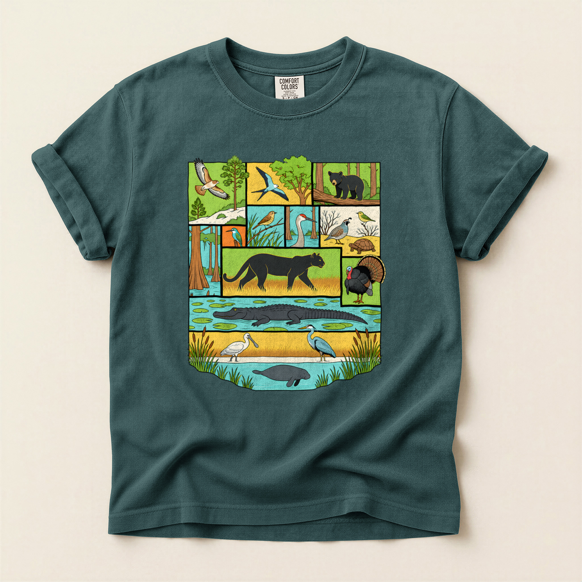 Florida Wildlife Panels - Blue Spruce