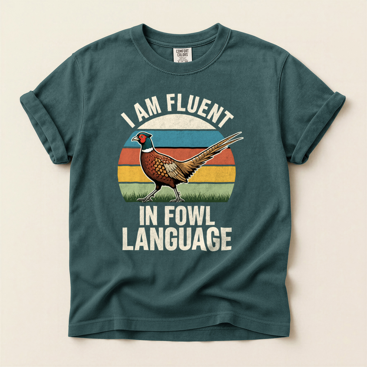 Fluent Fowl Language - Blue Spruce