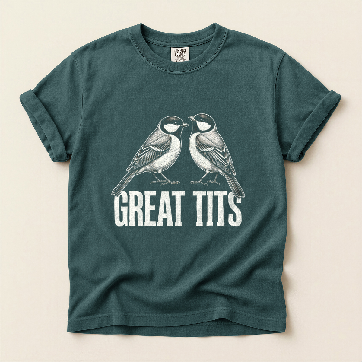 Great Tits Pair - Blue Spruce