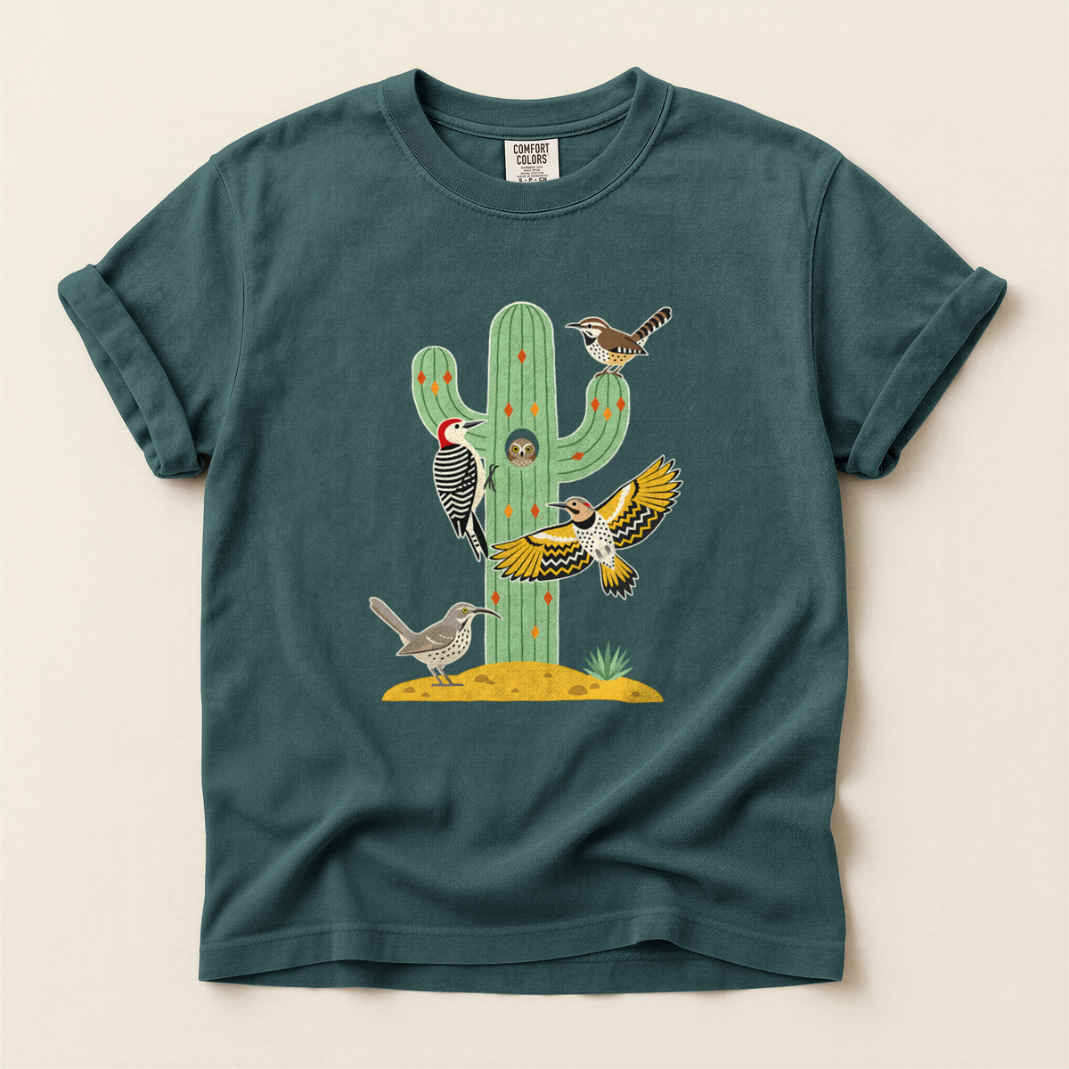 Cactus Desert Birds - Blue Spruce