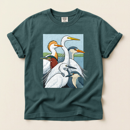 Heron Egret Stack - Blue Spruce