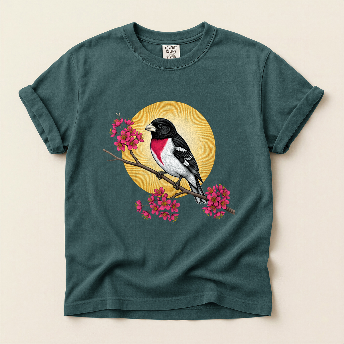 Grosbeak Cherry Blossom - Blue Spruce