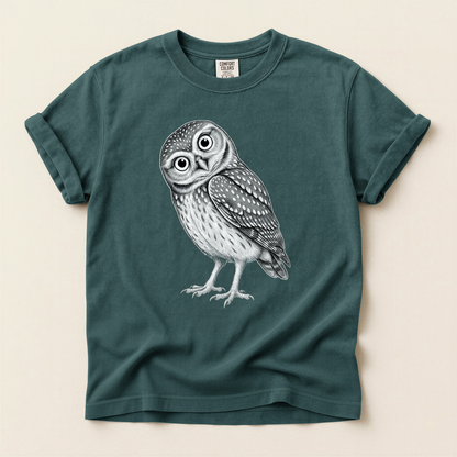 Little Owl Sketch - Blue Spruce