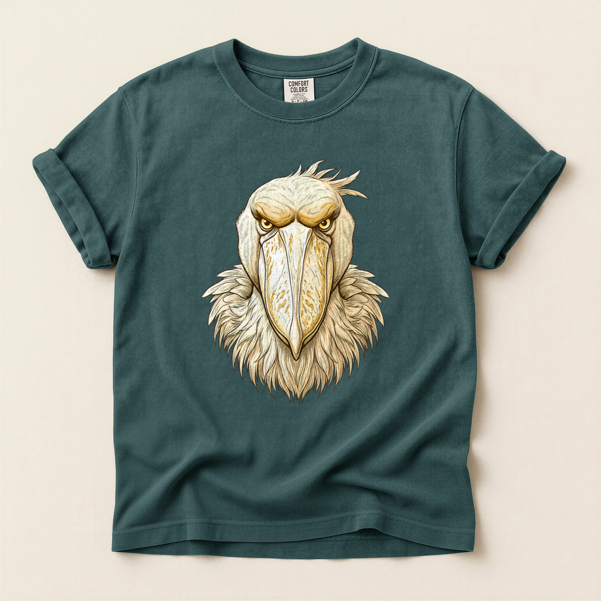 Shoebill Stare Portrait - Blue Spruce