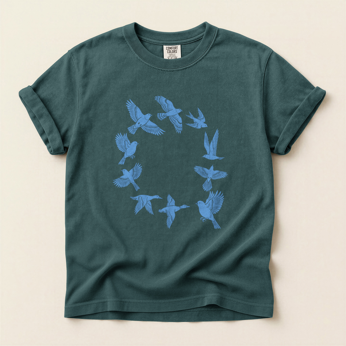 Bird Circle Flight - Blue Spruce