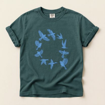 Bird Circle Flight - Blue Spruce