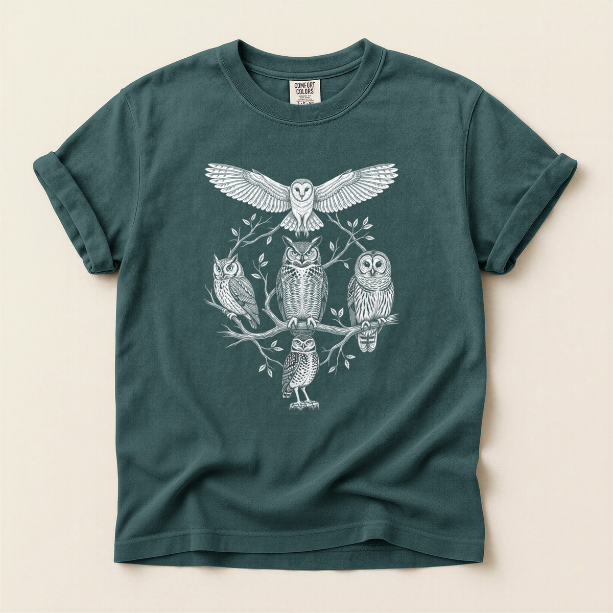 Owl Family Tree - Blue Spruce