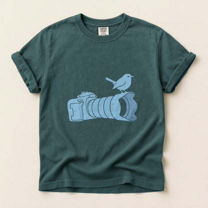 Camera Bird Silhouette - Blue Spruce