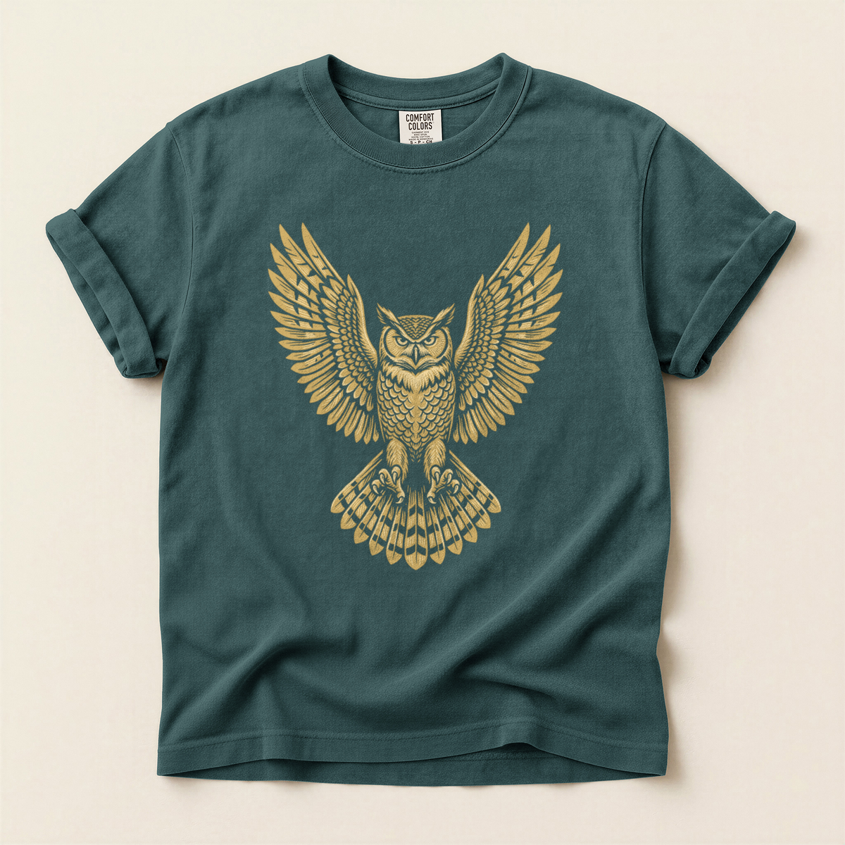 Golden Owl Wings - Blue Spruce