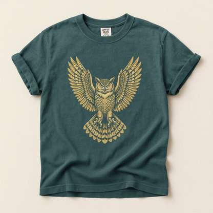 Golden Owl Wings - Blue Spruce