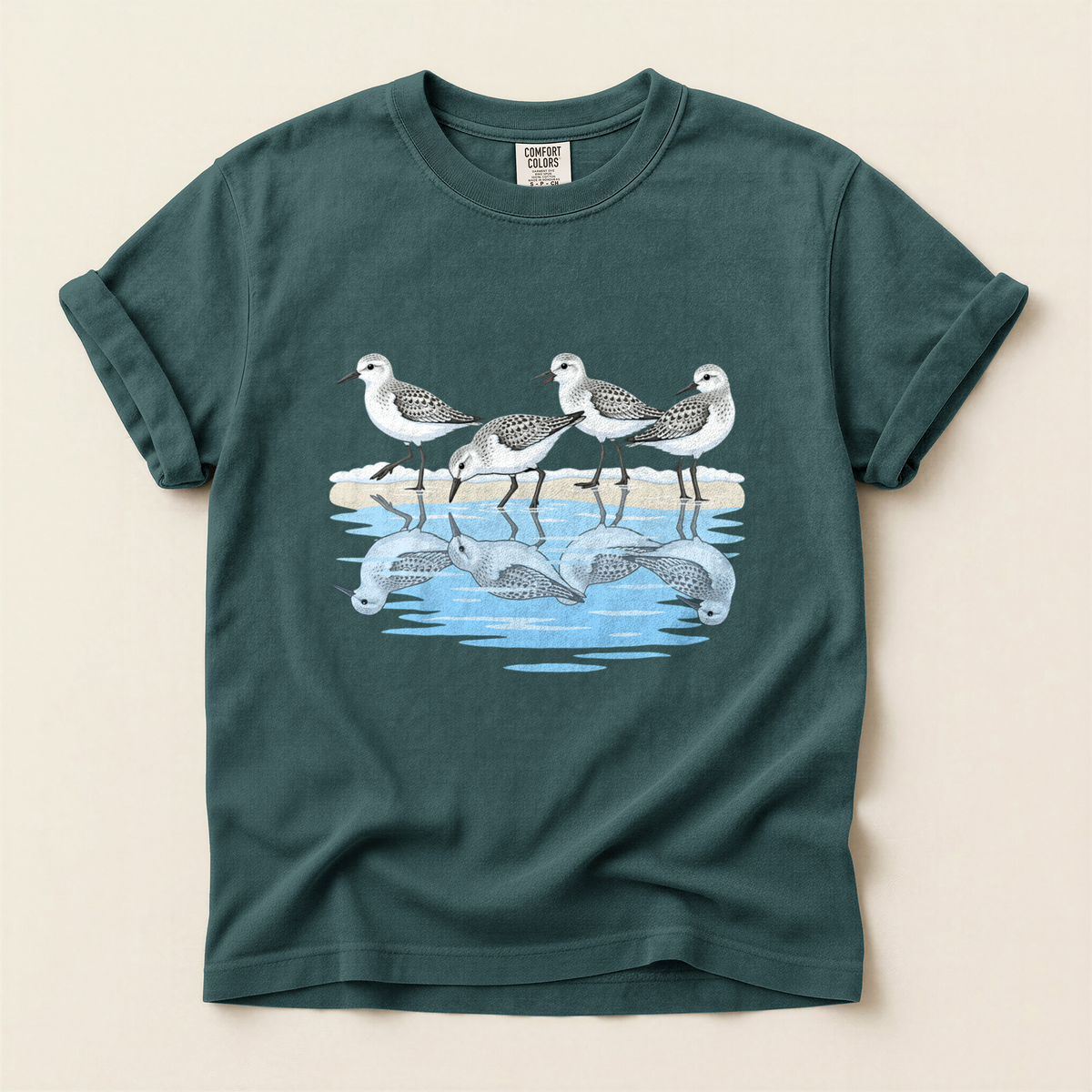 Sanderlings On Shore - Blue Spruce
