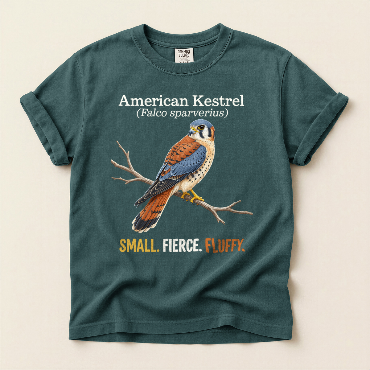 American Kestrel Fluffy - Blue Spruce