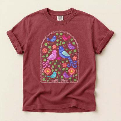 Folk Arch Birds - Brick