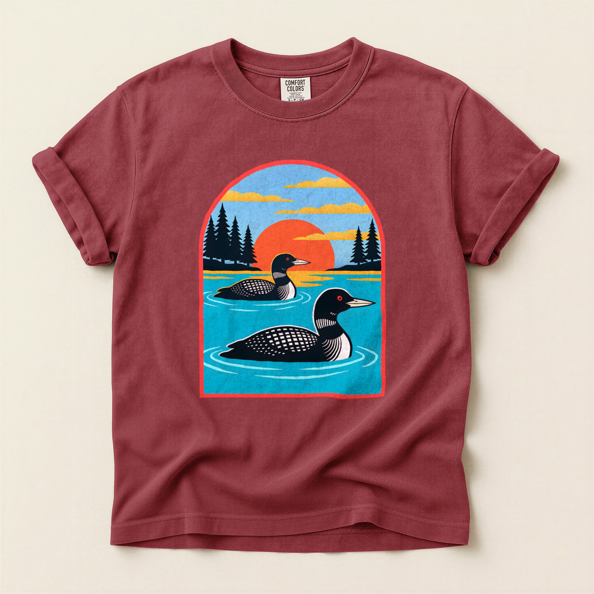 Loons Sunset Arch - Brick